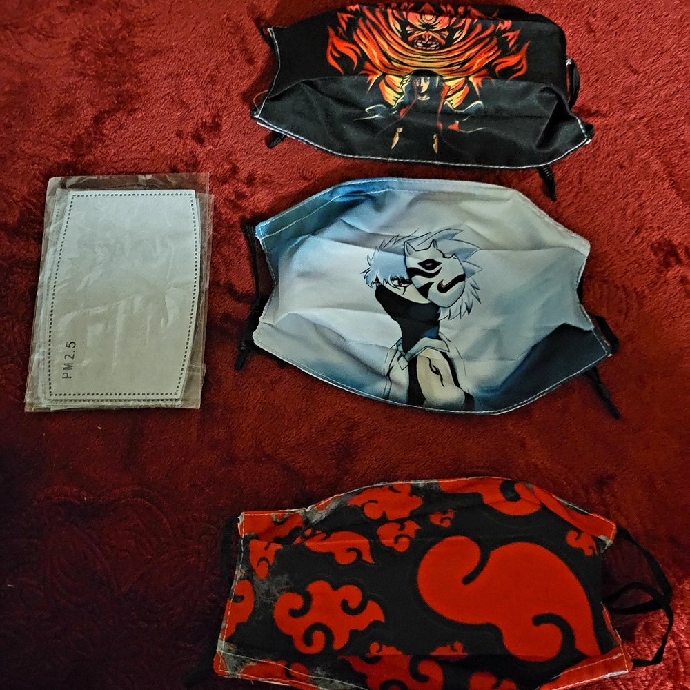 NWT KIDS HERO OF THE SHADOWS FACE MASK 3 PACK UNISEX SIZE ONE SIZE FITS ALL